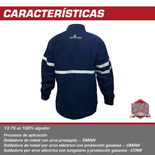 Camisola Soldador Lincoln Mezclilla/REFLEX - Image 4