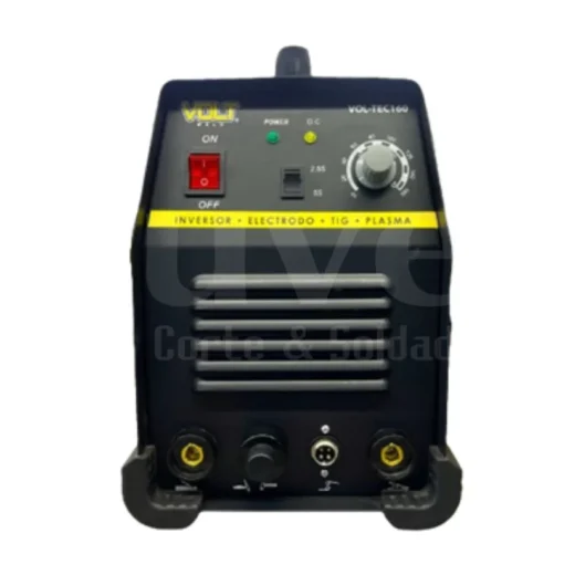 Soldadora inversor VOL-TEC160 Electrodo Tig HF y Plasma, Bi-Voltaje
