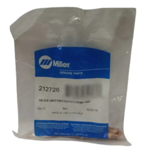 TIP ICE-80T/TM/CX (100T/TM) 80AMP. MILLER 212726